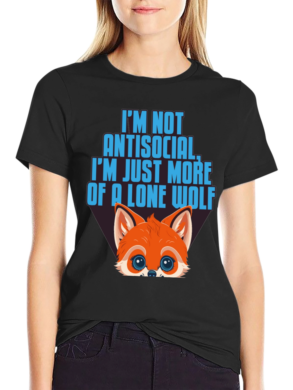 Lone Wolf Graphic Tee - Antisocial T-Shirt