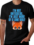Lone Wolf Graphic Tee - Antisocial T-Shirt