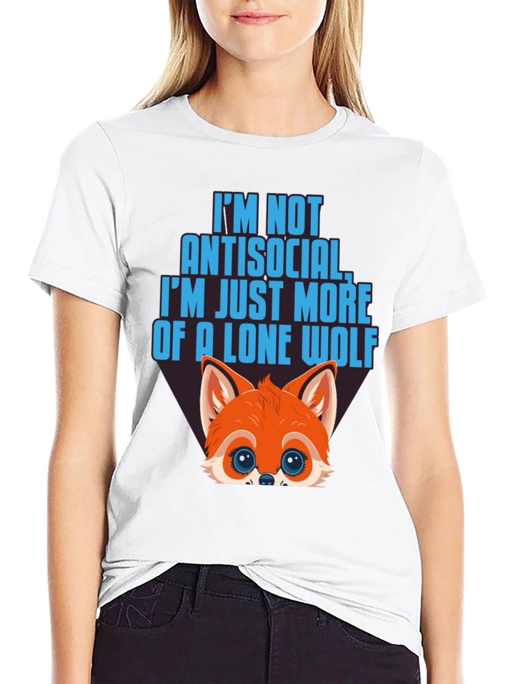 Lone Wolf Graphic Tee - Antisocial T-Shirt