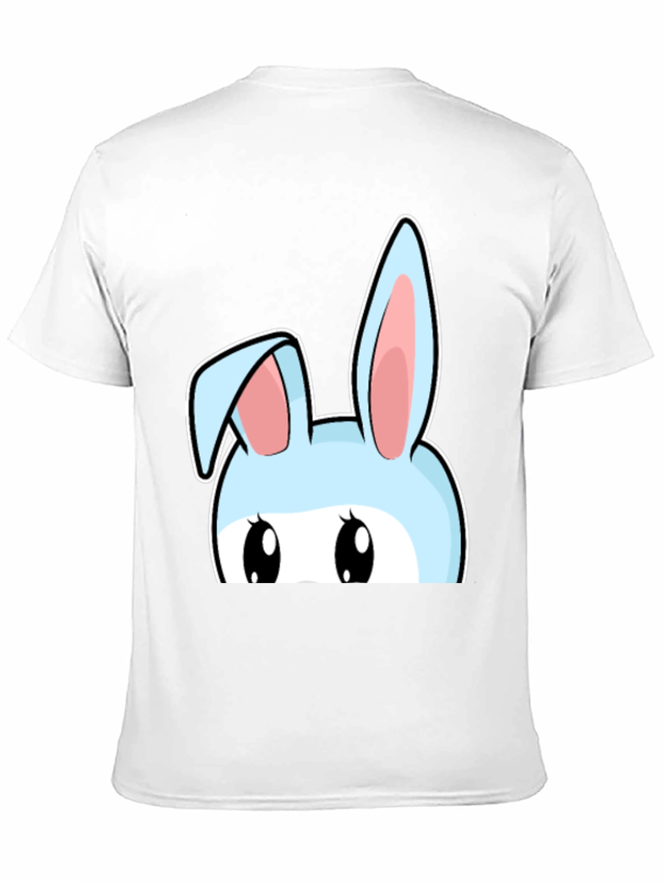 Bunny Peek T-Shirt - Cute Cartoon Rabbit Design