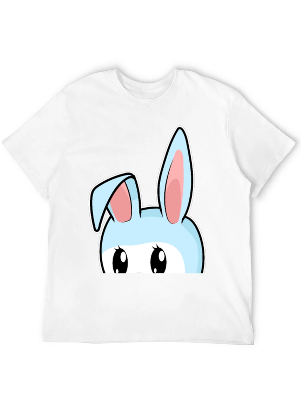 Bunny Peek T-Shirt - Cute Cartoon Rabbit Design