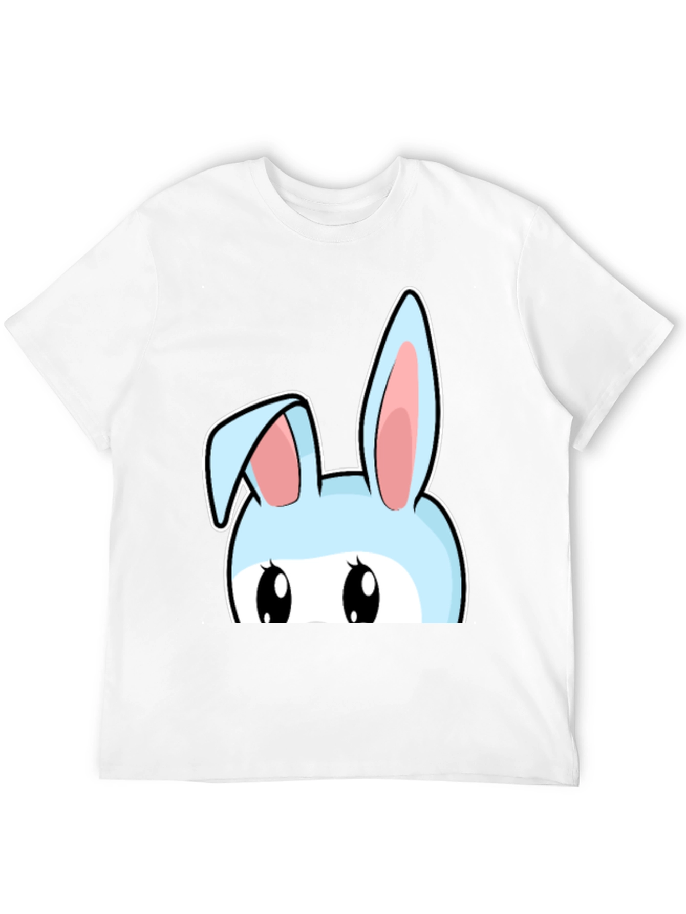 Bunny Peek T-Shirt - Cute Cartoon Rabbit Design