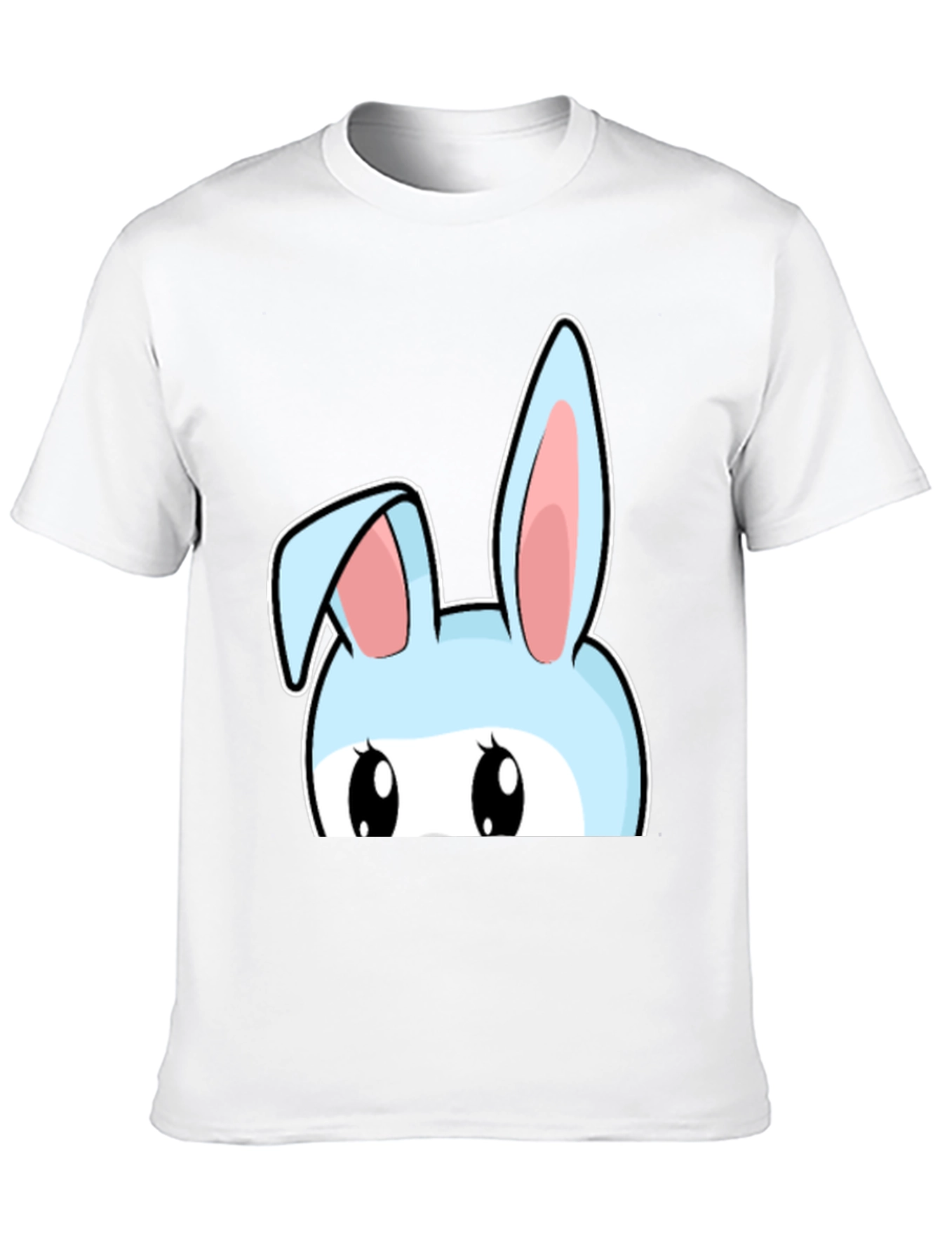 Bunny Peek T-Shirt - Cute Cartoon Rabbit Design