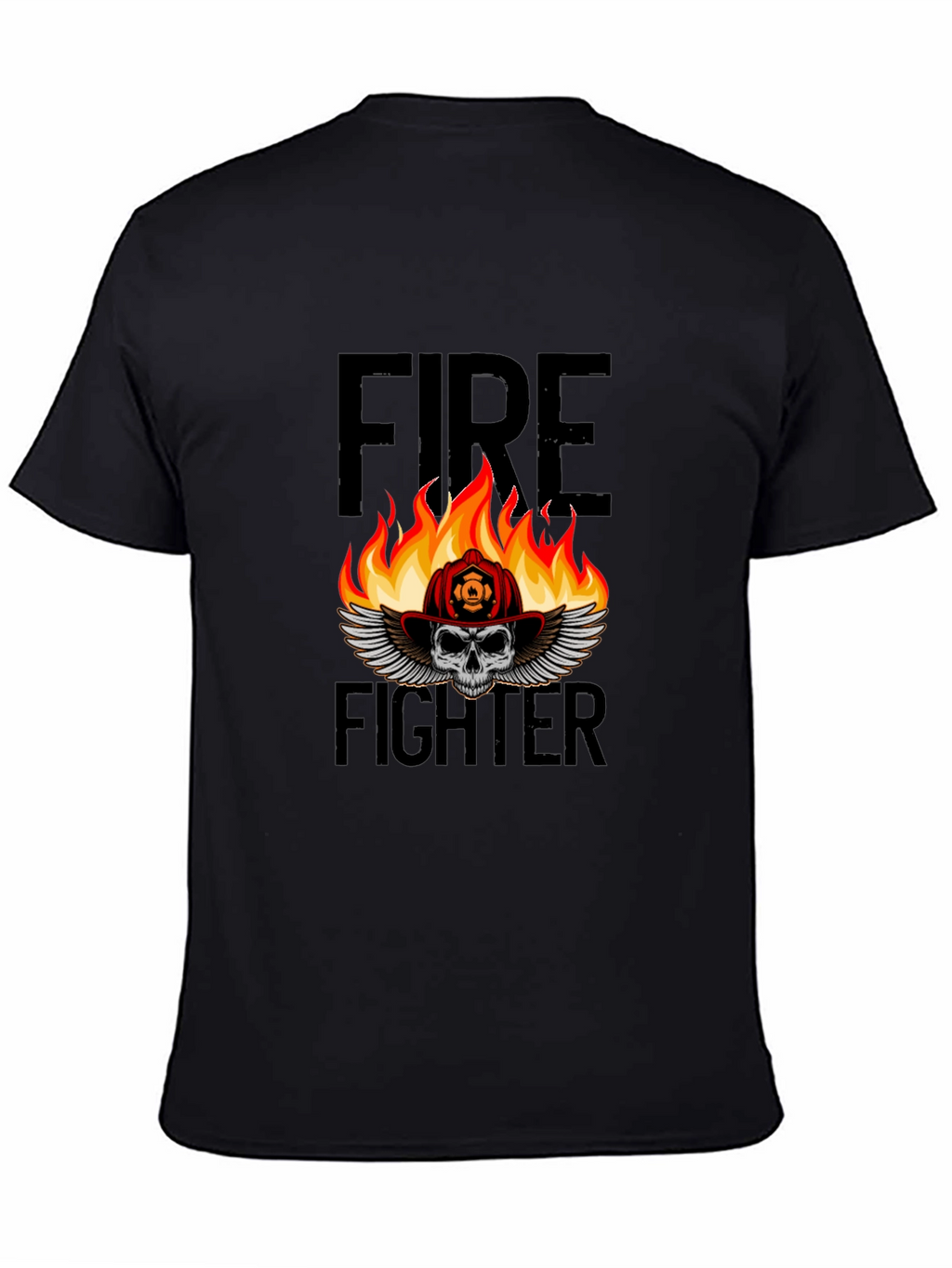 Firefighter Skull T-Shirt - Graphic Tee