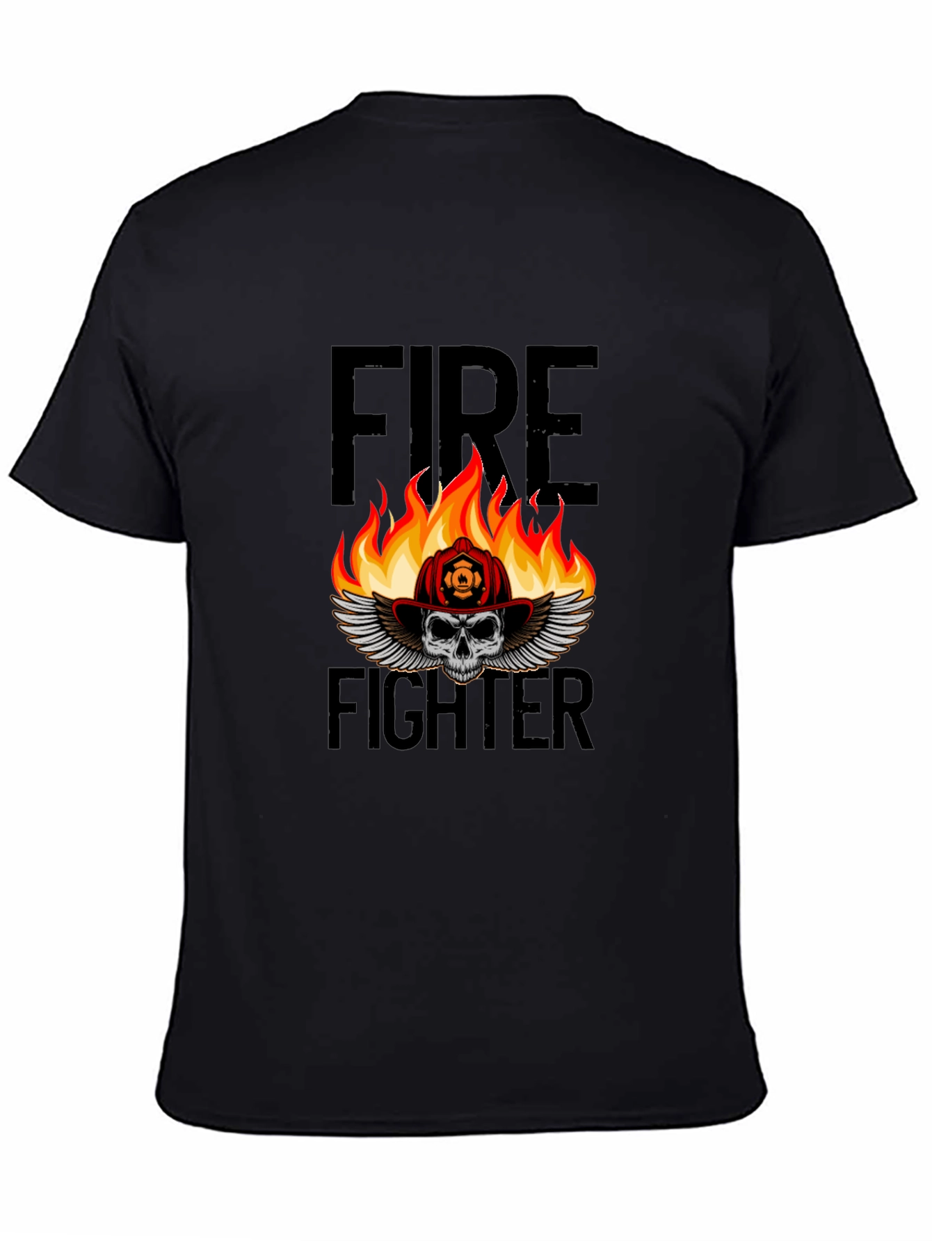 Firefighter Skull T-Shirt - Graphic Tee