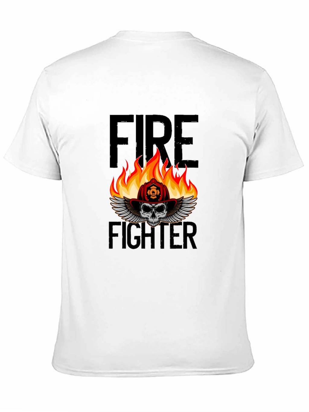 Firefighter Skull T-Shirt - Graphic Tee