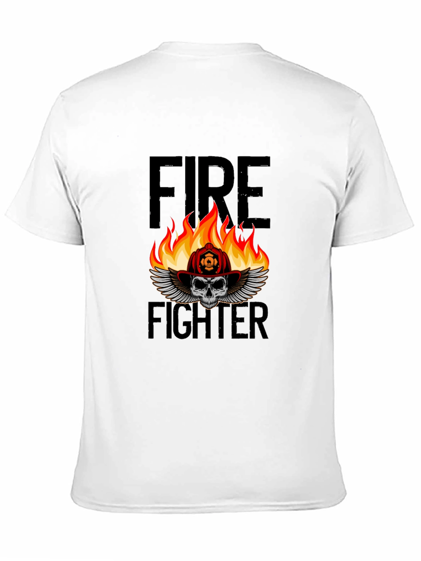 Firefighter Skull T-Shirt - Graphic Tee