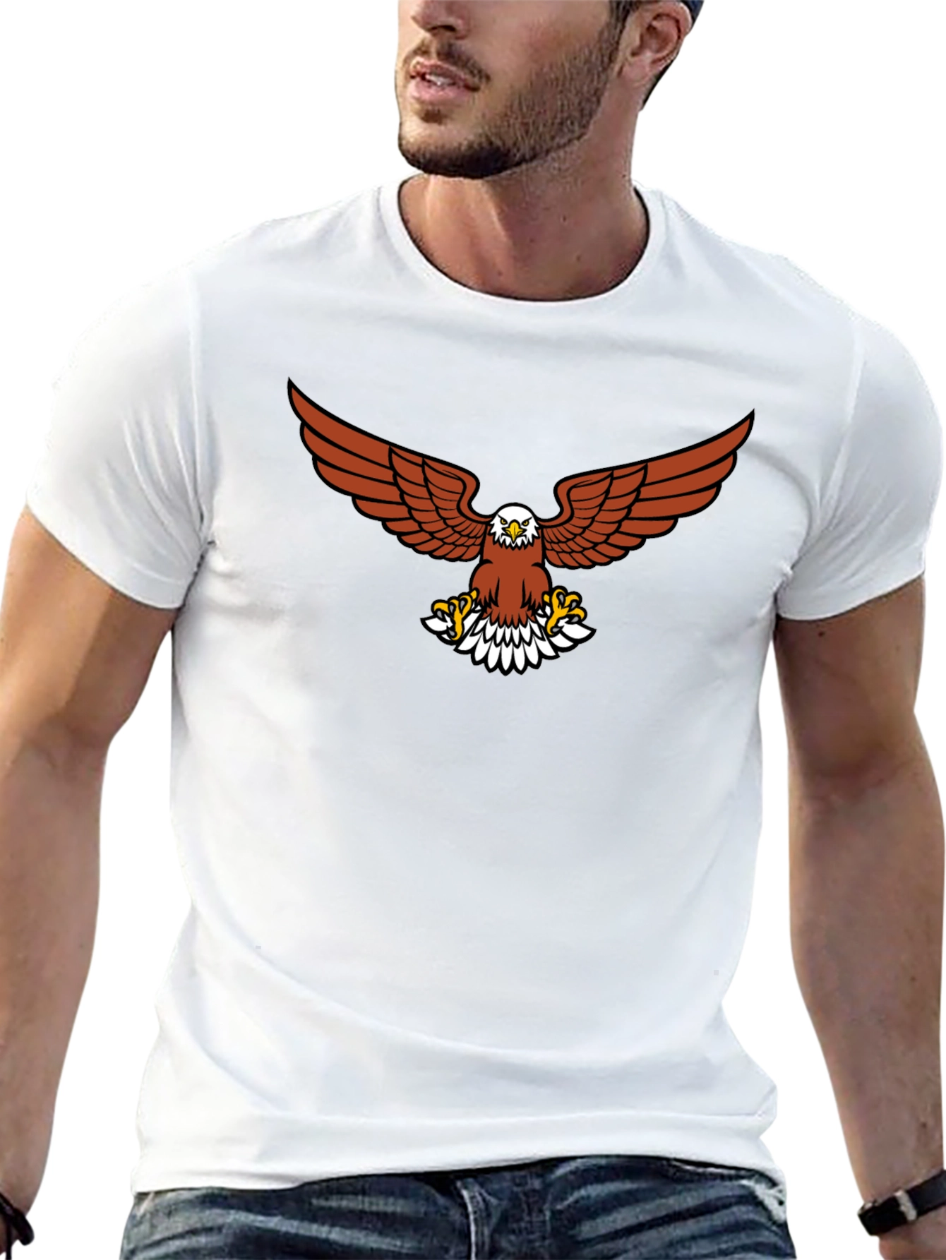 Eagle Graphic Tee - Mens Black T-Shirt