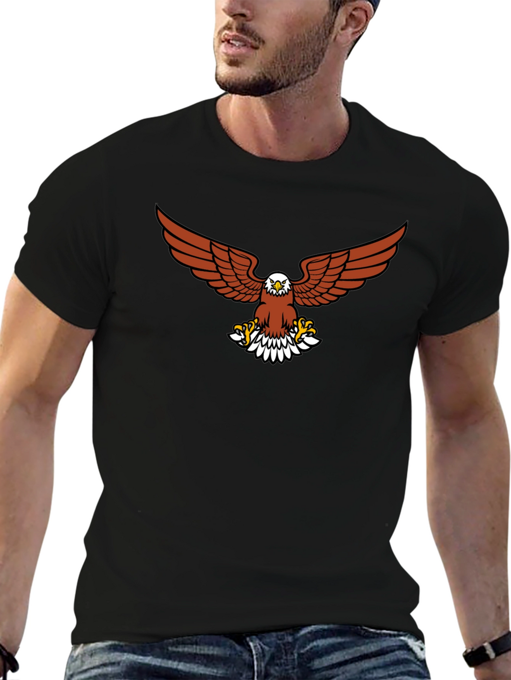 Eagle Graphic Tee - Mens Black T-Shirt