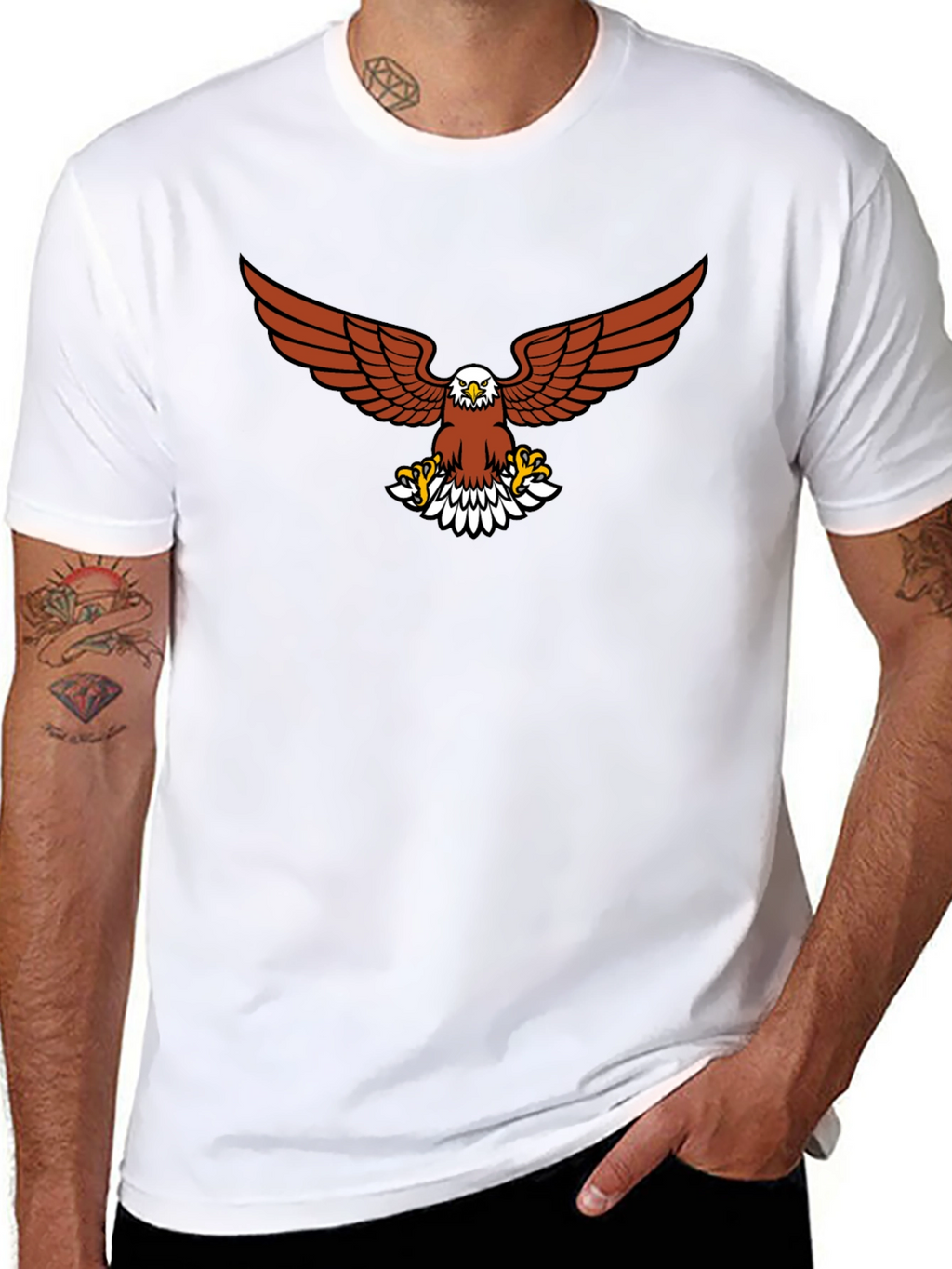 Eagle Graphic Tee - Mens Black T-Shirt