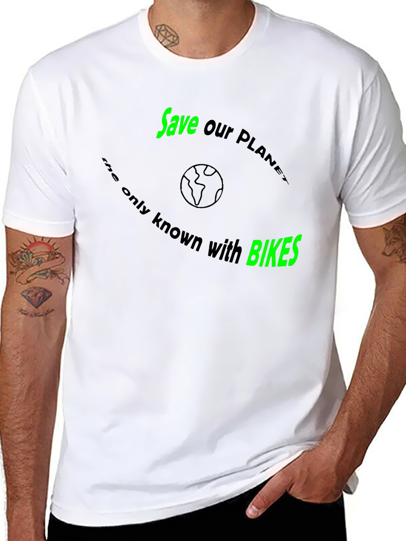 Save the Planet with Bikes T-Shirt