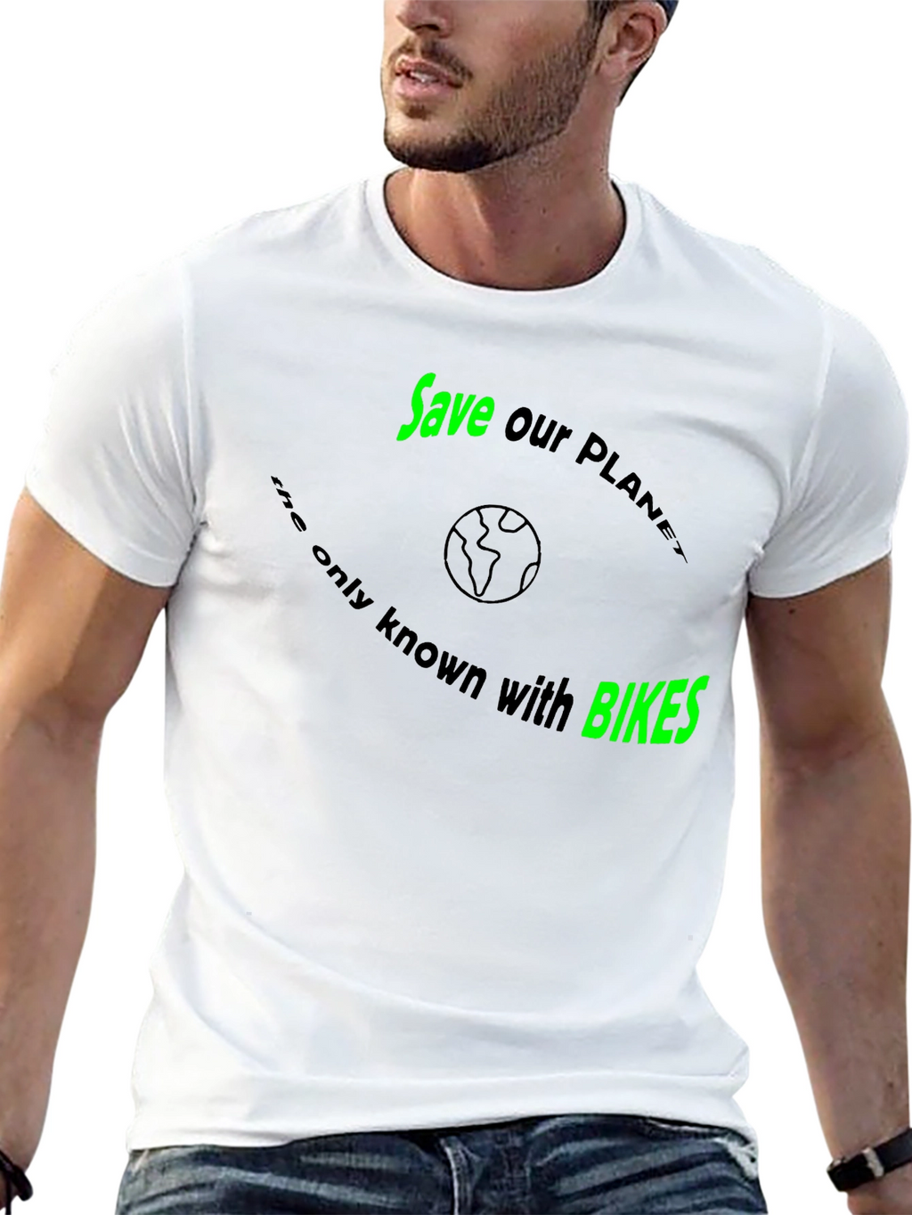 Save the Planet with Bikes T-Shirt