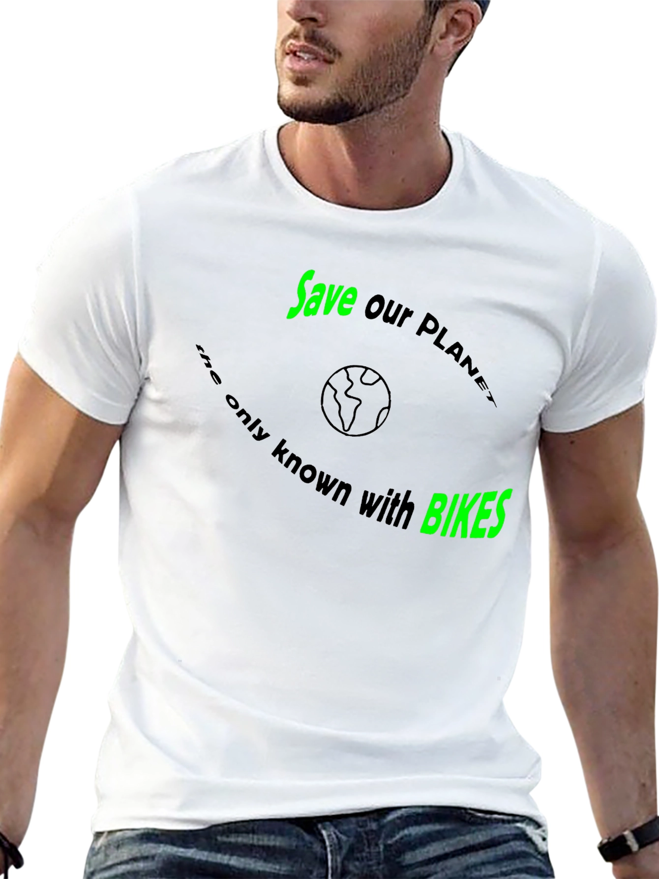 Save the Planet with Bikes T-Shirt