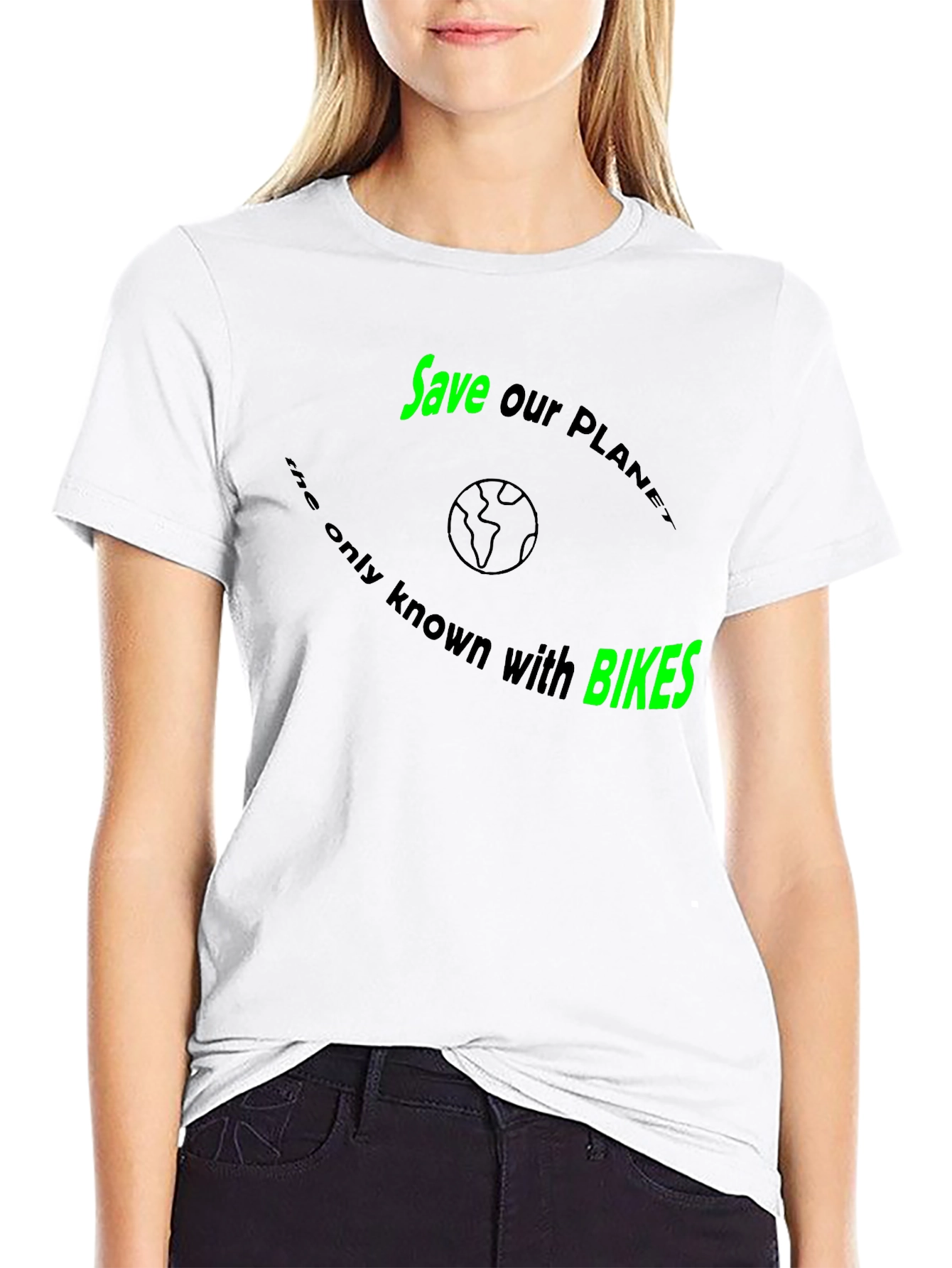 Save the Planet with Bikes T-Shirt