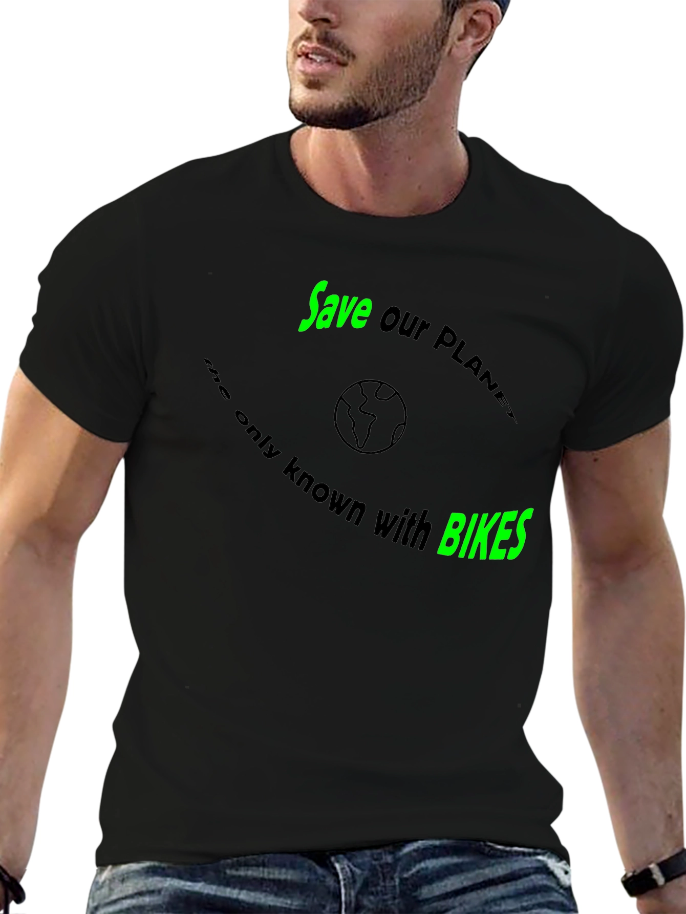 Save the Planet with Bikes T-Shirt