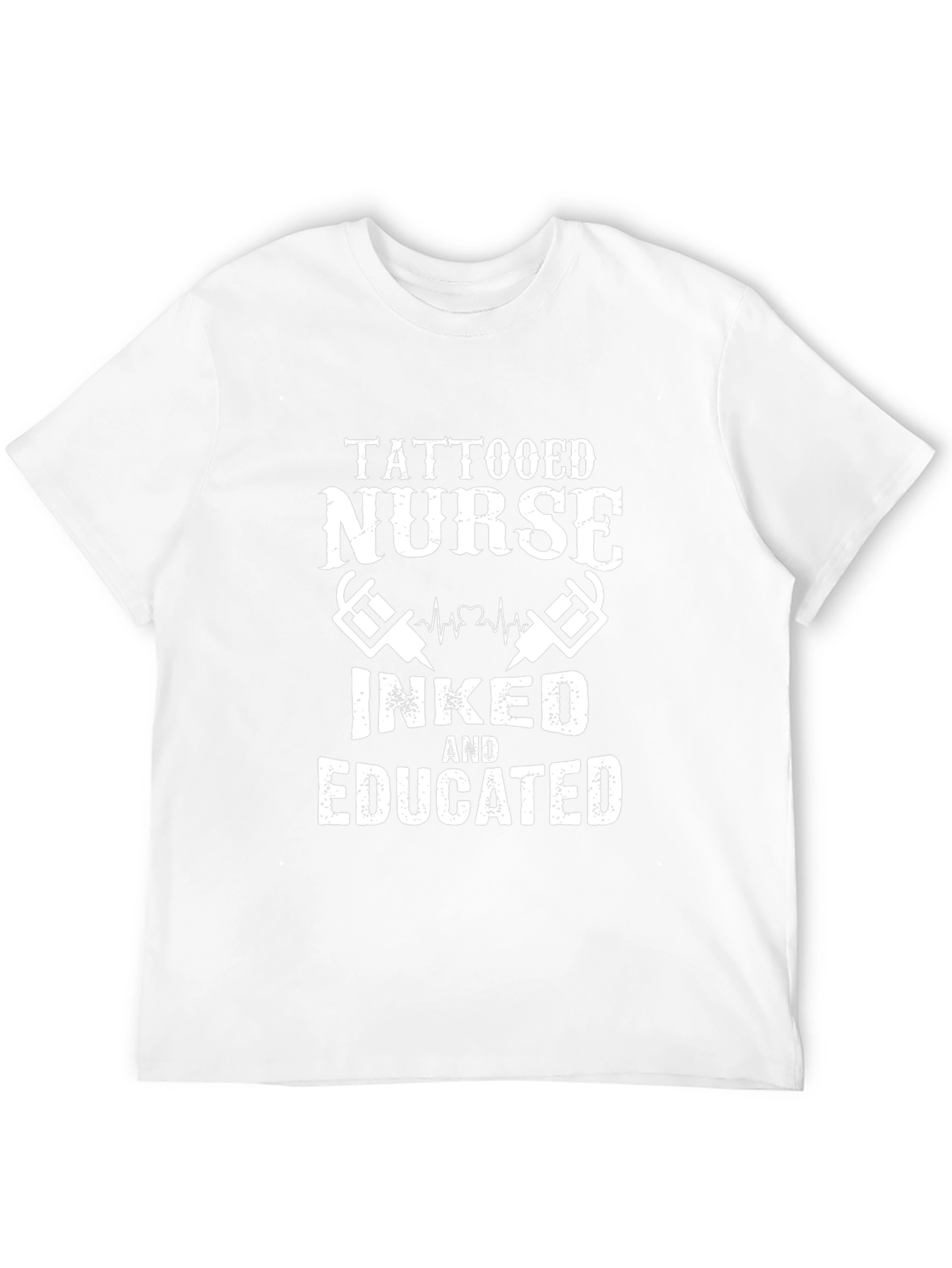 Tattooed Nurse T-Shirt - Inked and Educated Graphic Tee