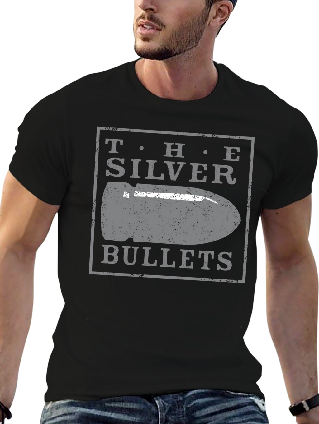 The Silver Bullets Graphic T-Shirt - Black