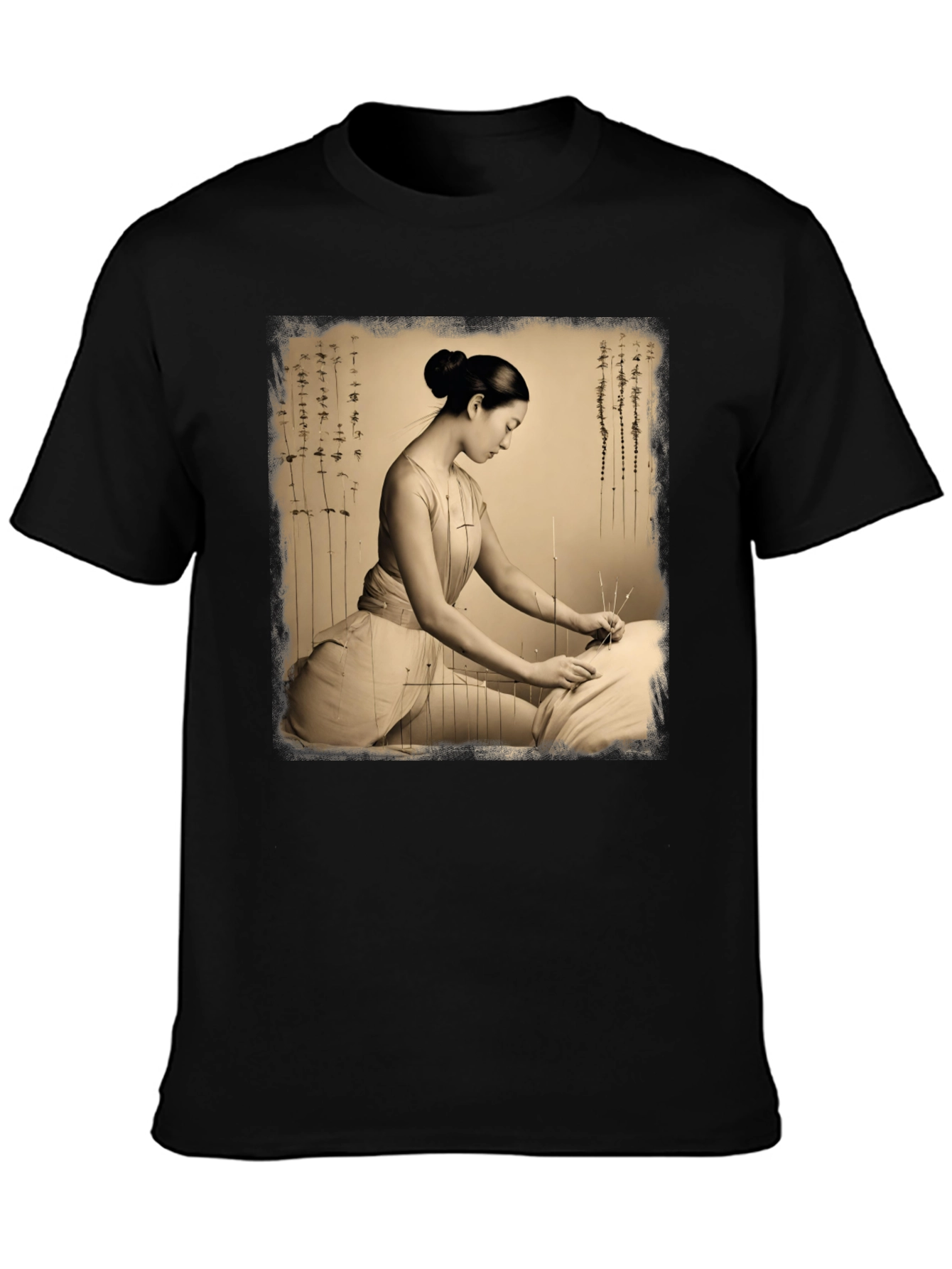Acupuncture Art Graphic Tee Shirt