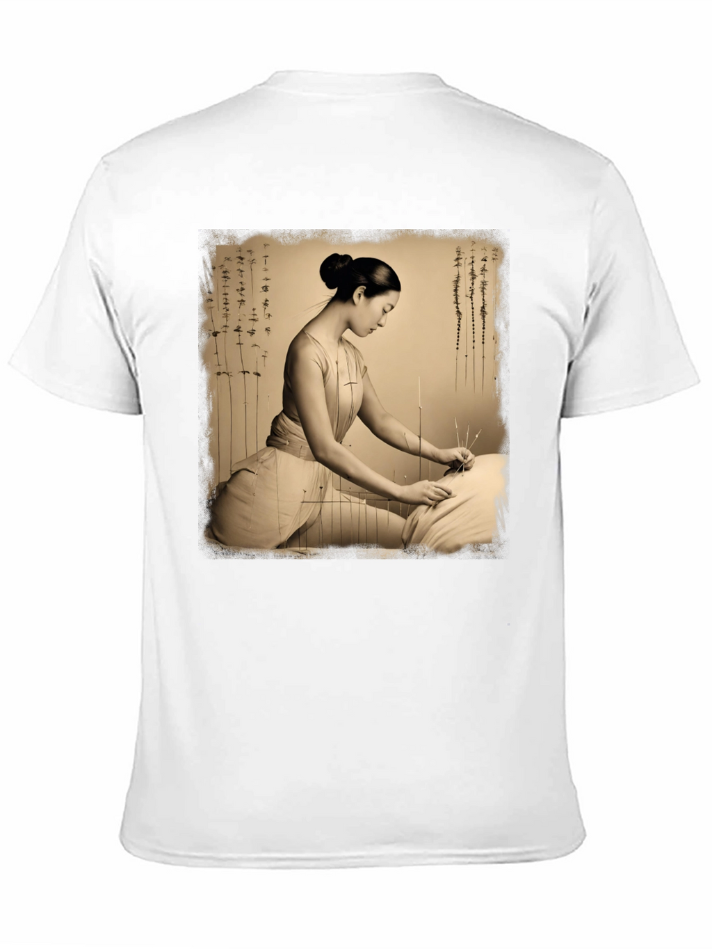 Acupuncture Art Graphic Tee Shirt