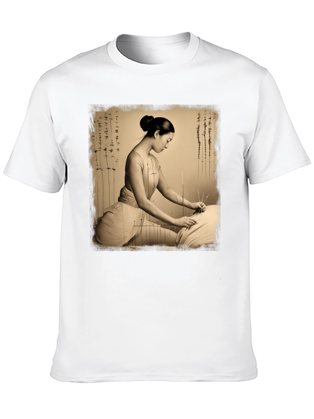Acupuncture Art Graphic Tee Shirt
