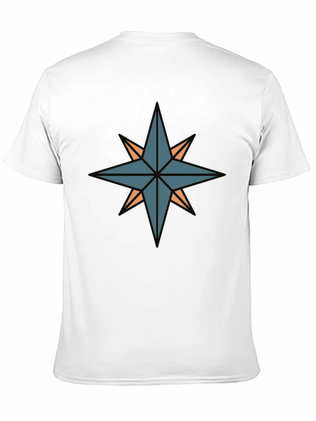 Compass Star Graphic Black T-Shirt