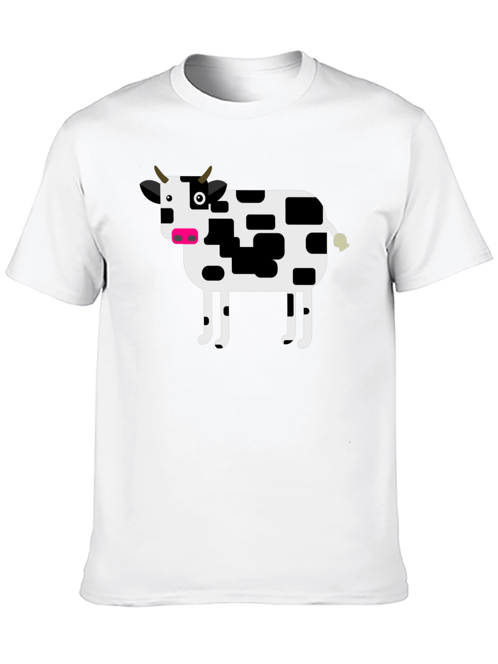 Cow Graphic T-Shirt - Black Cotton Tee
