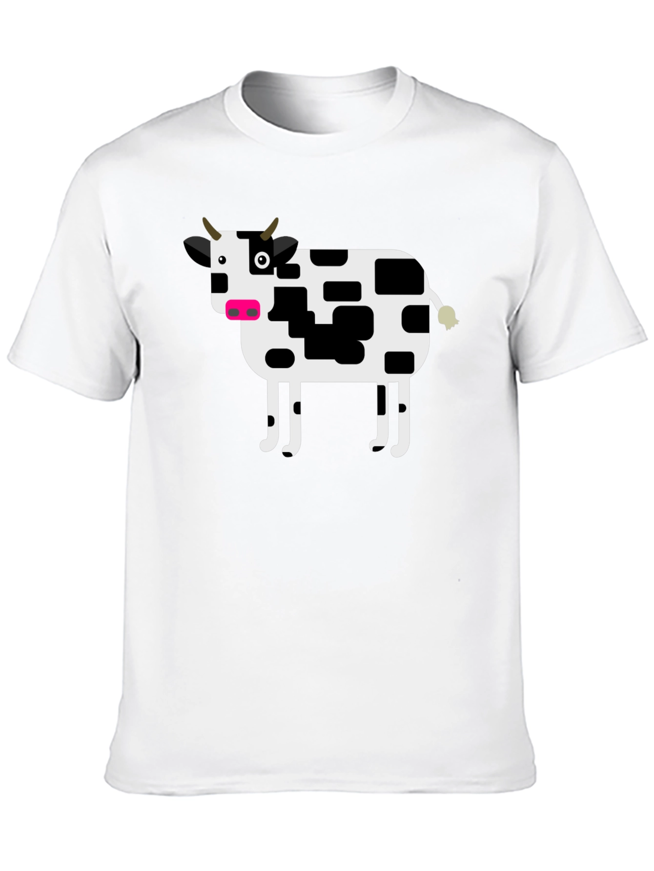 Cow Graphic T-Shirt - Black Cotton Tee