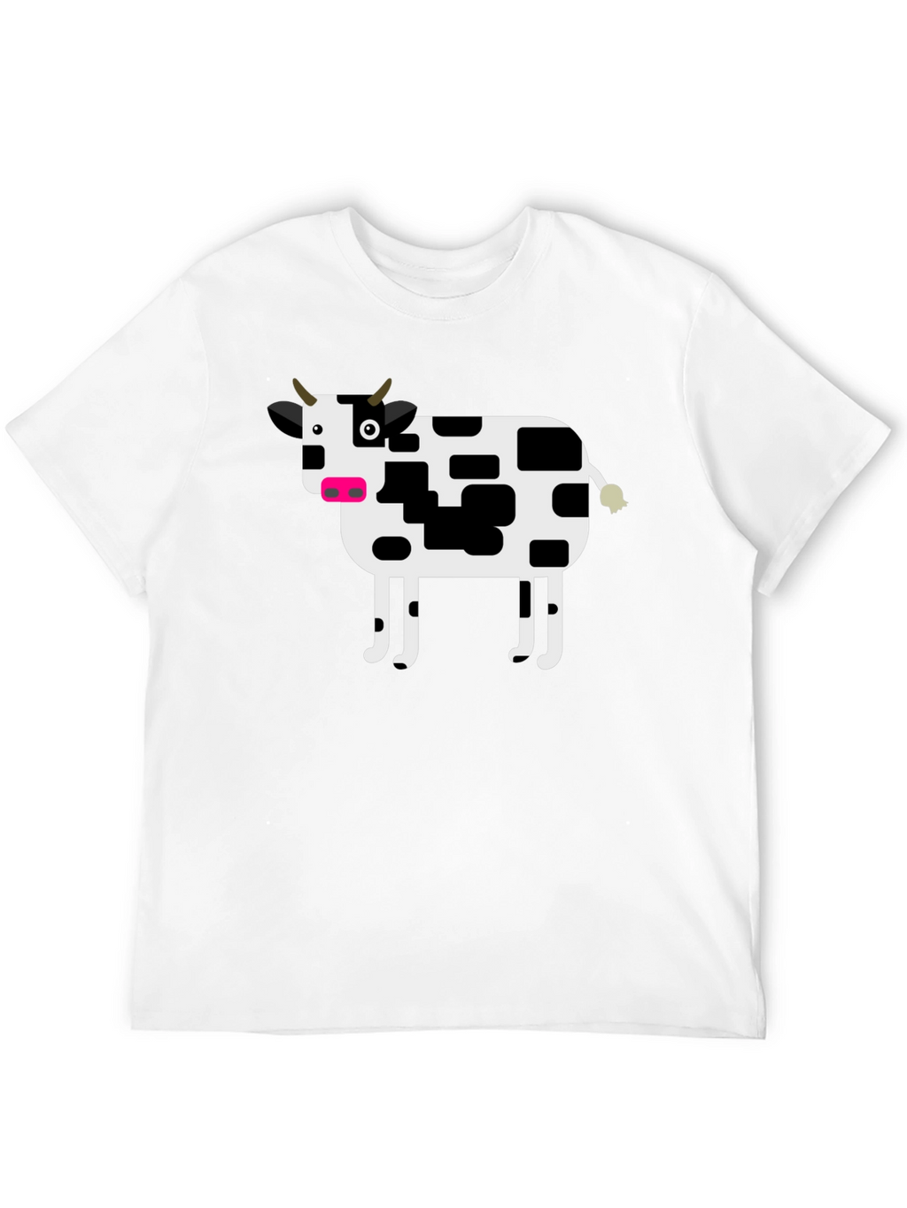 Cow Graphic T-Shirt - Black Cotton Tee