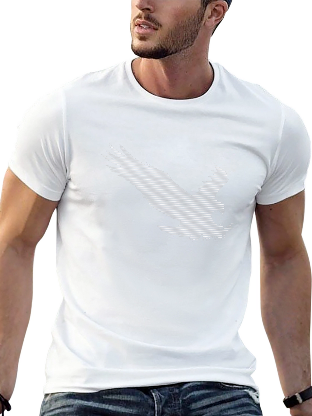 Eagle Graphic Tee - Stylish Black Cotton T-Shirt