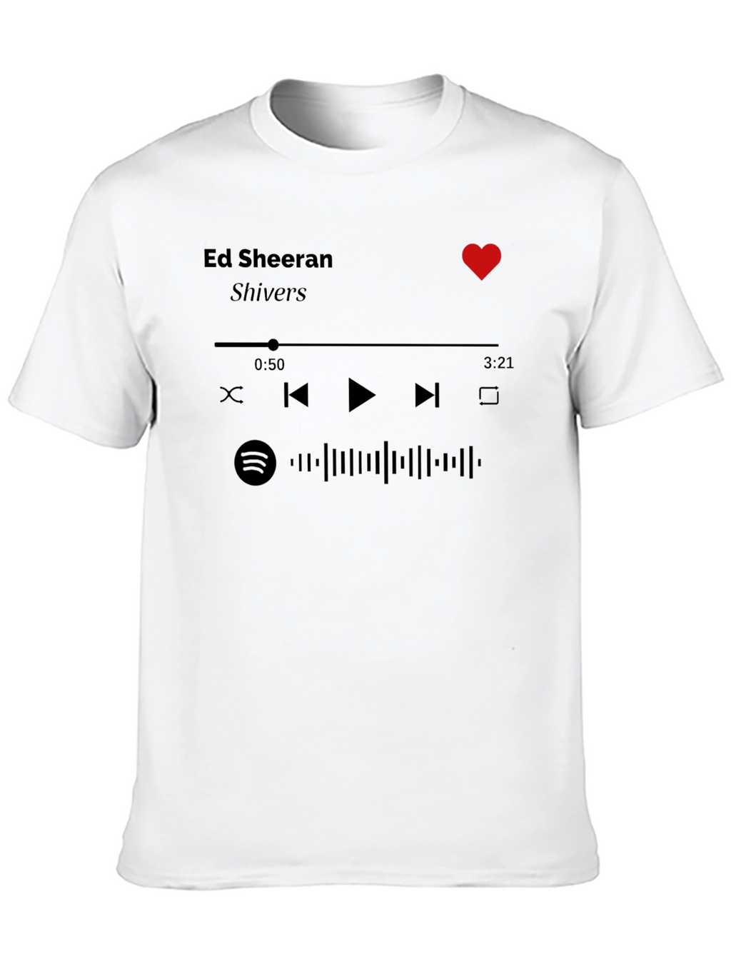 Ed Sheeran Shivers Spotify T-Shirt