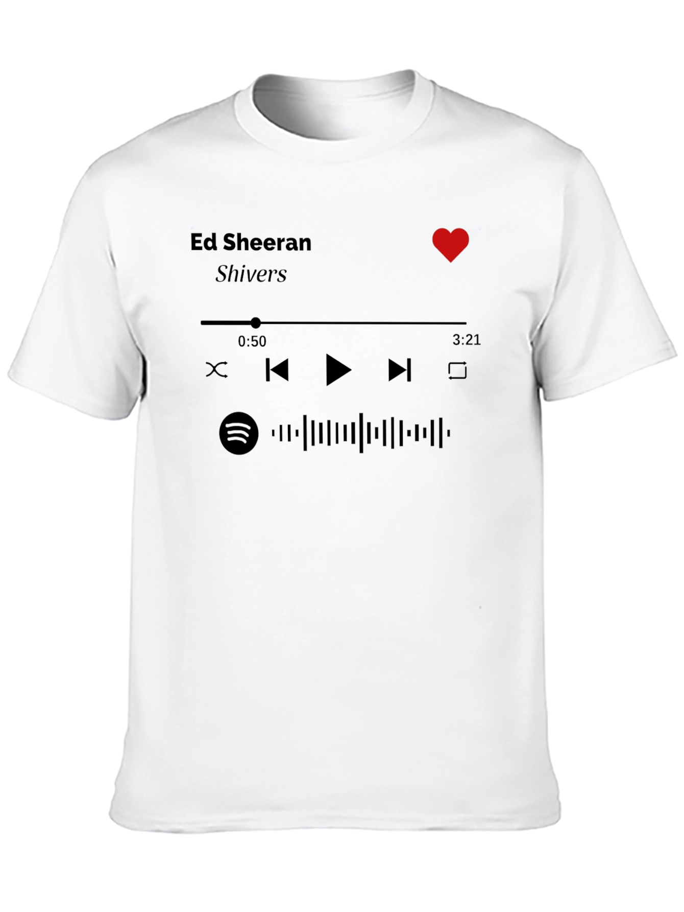 Ed Sheeran Shivers Spotify T-Shirt