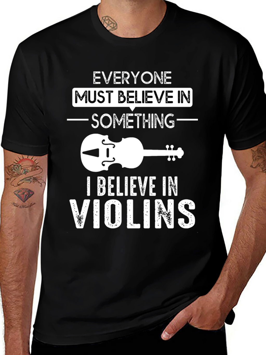 Believe In Violins Graphic T-Shirt