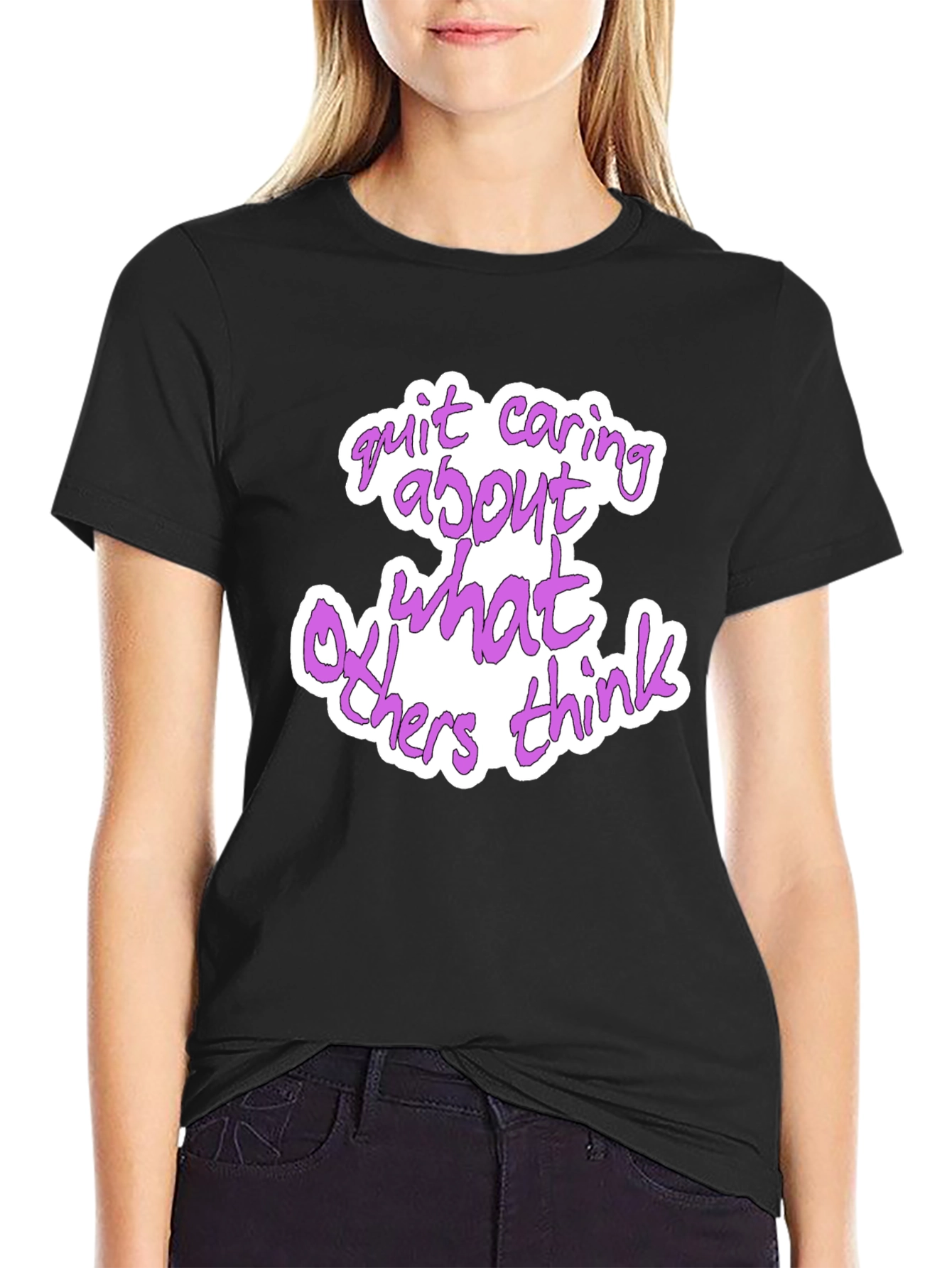 Quit Caring Graphic T-Shirt