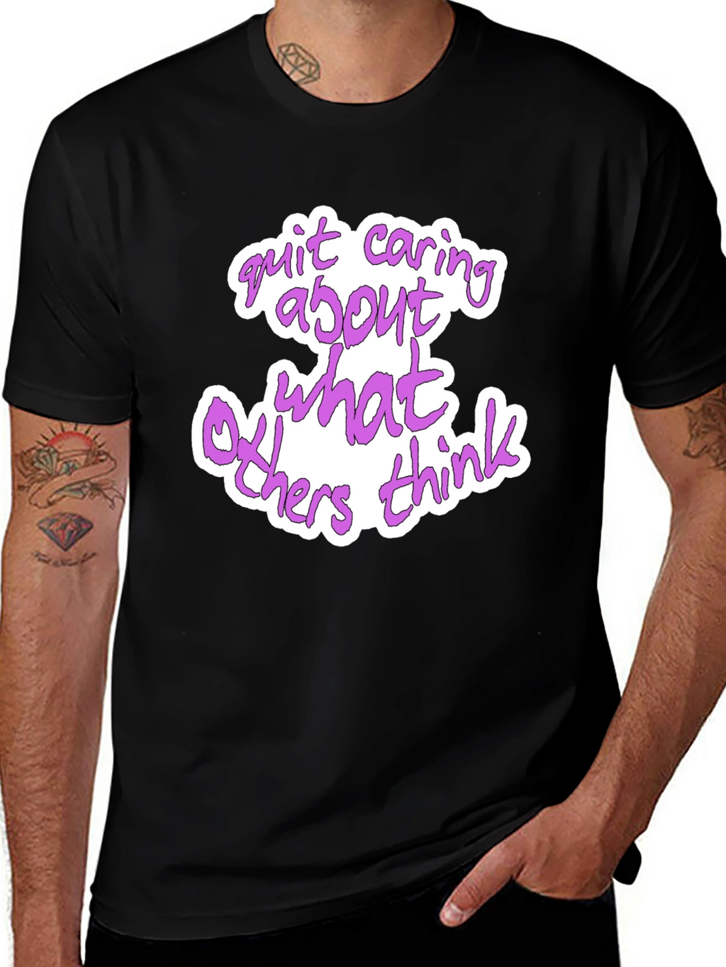 Quit Caring Graphic T-Shirt