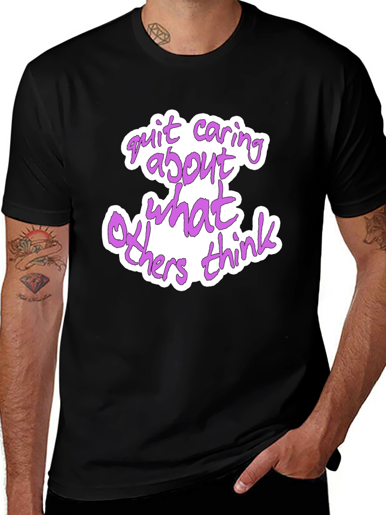 Quit Caring Graphic T-Shirt