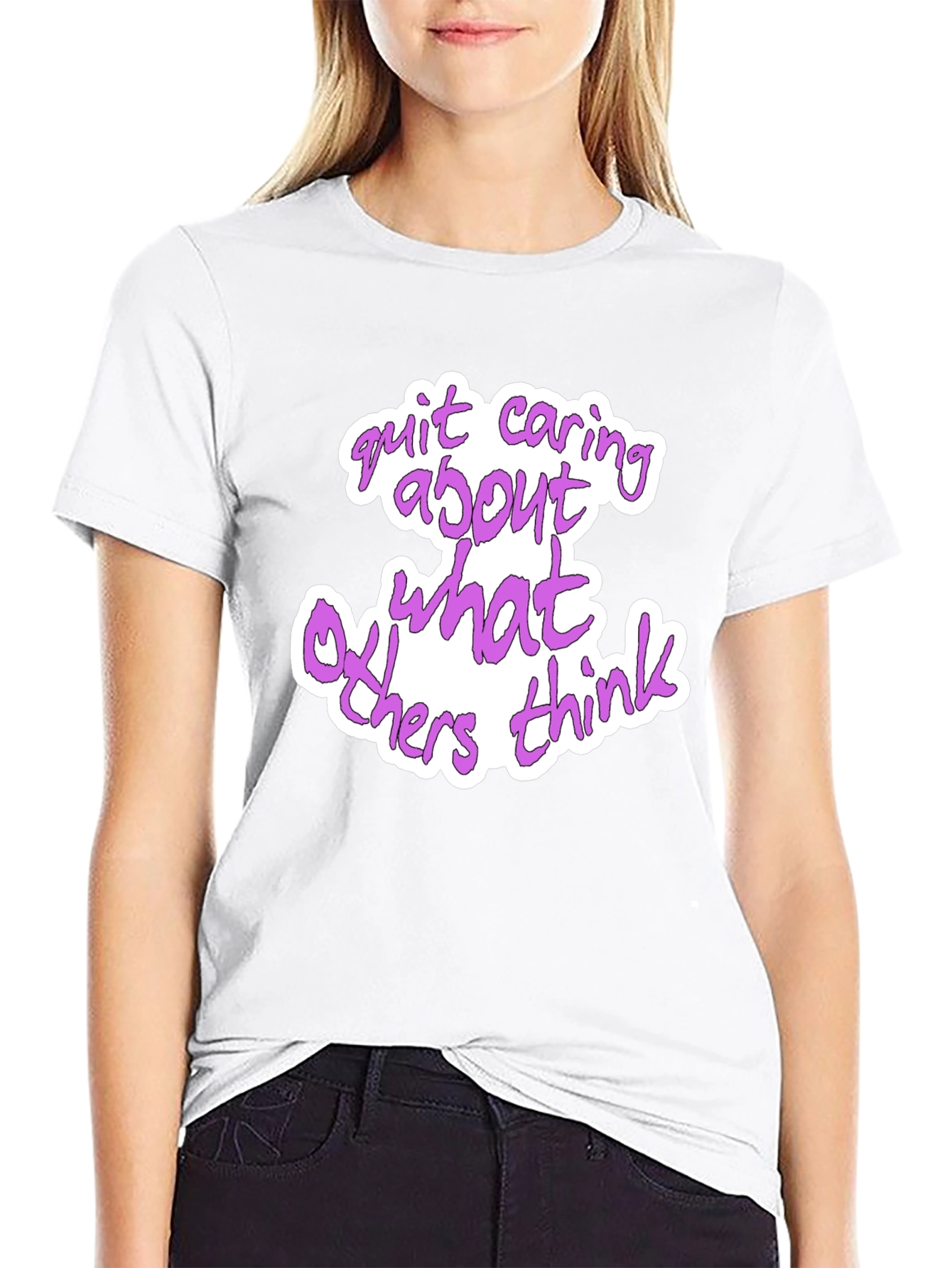Quit Caring Graphic T-Shirt