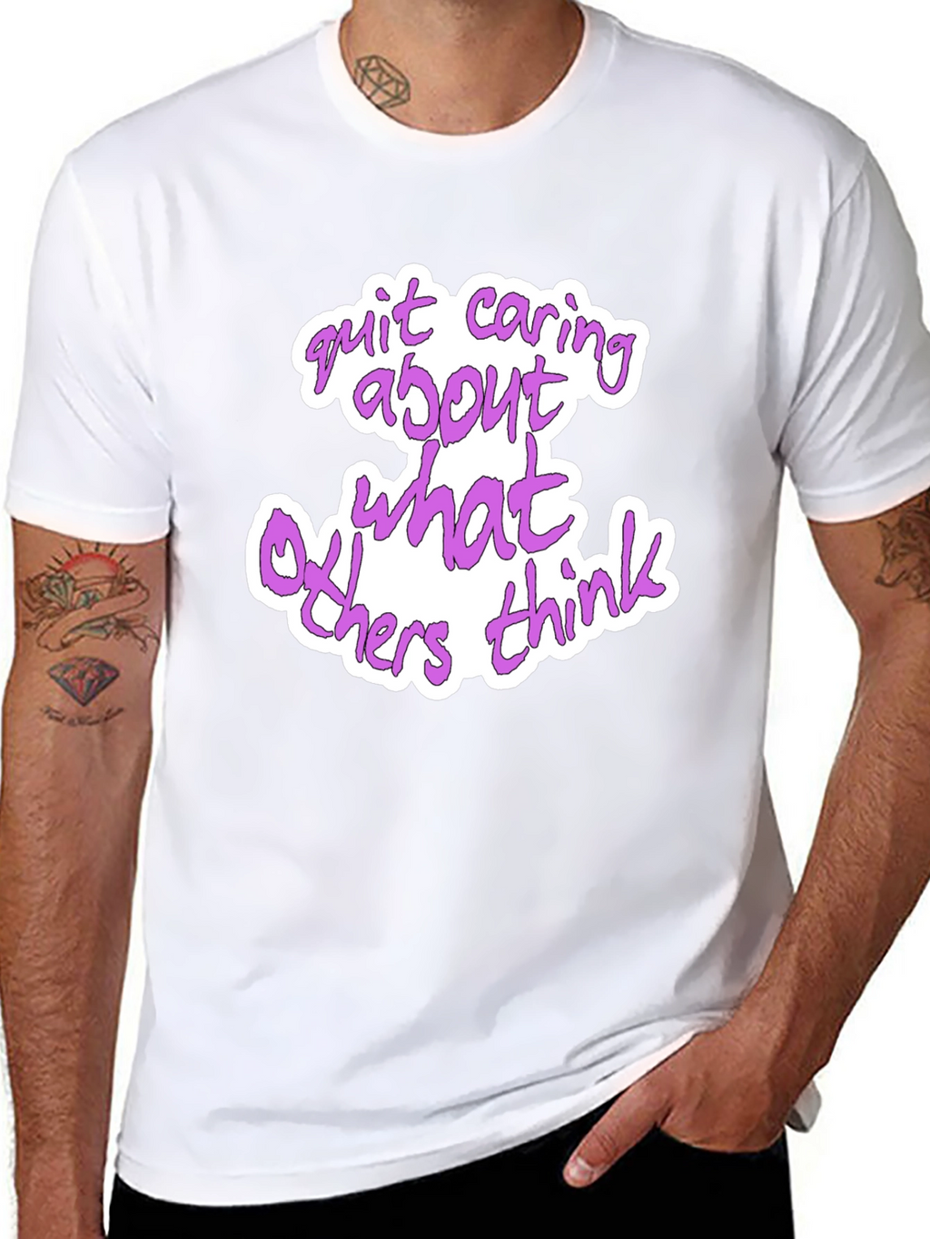 Quit Caring Graphic T-Shirt