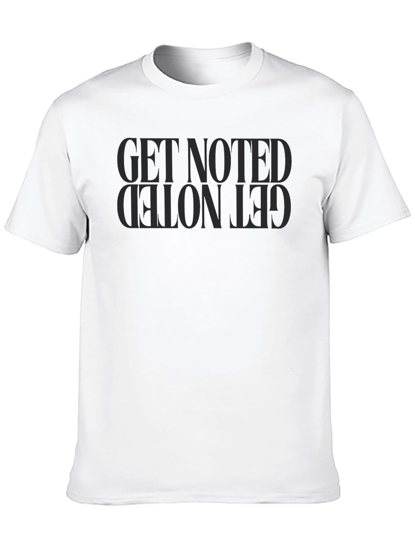 Get Noted Graphic Tee - Black Cotton Blend