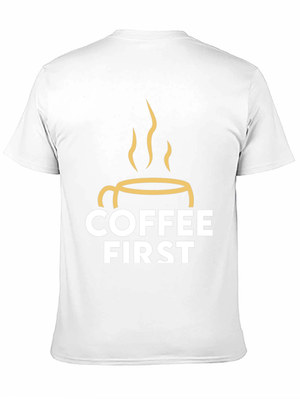 Coffee First Graphic Tee - Black Unisex T-Shirt