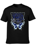 Merciful Eyes Graphic Tee - Black Cotton Blend T-Shirt