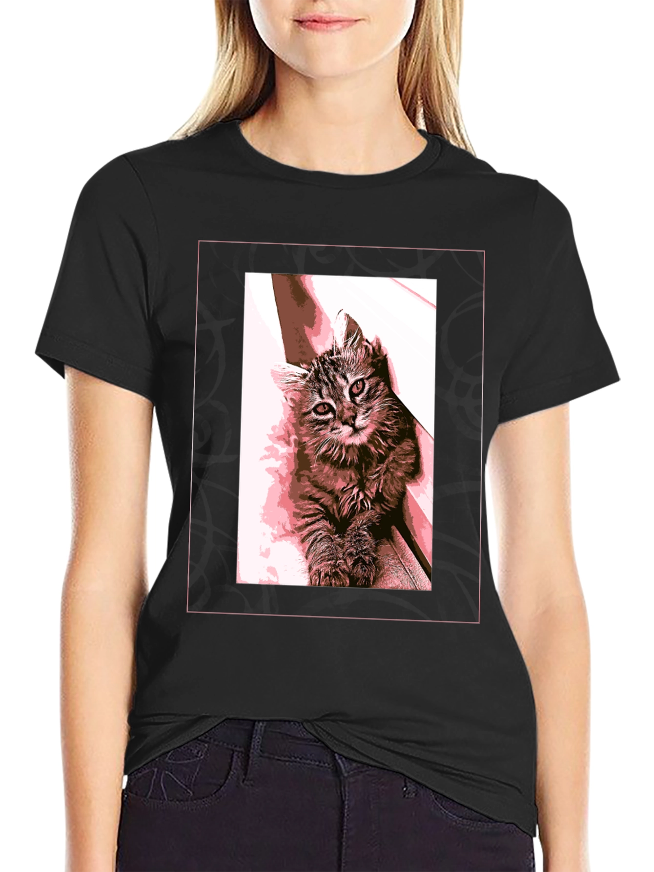 Cat Lover Graphic Tee - Unisex Black T-Shirt