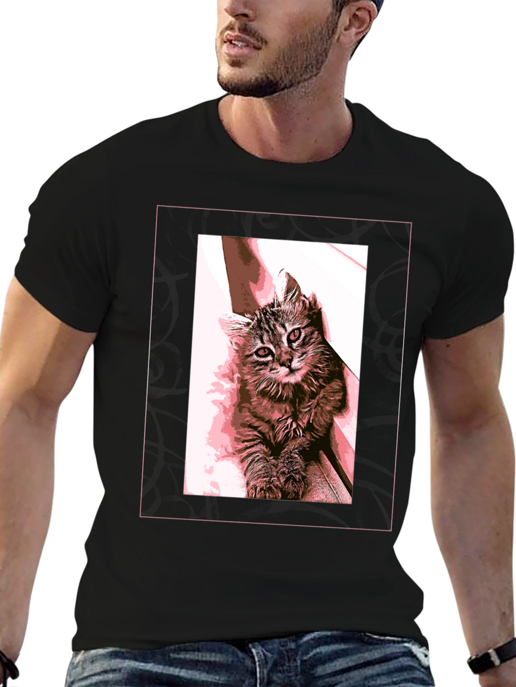 Cat Lover Graphic Tee - Unisex Black T-Shirt