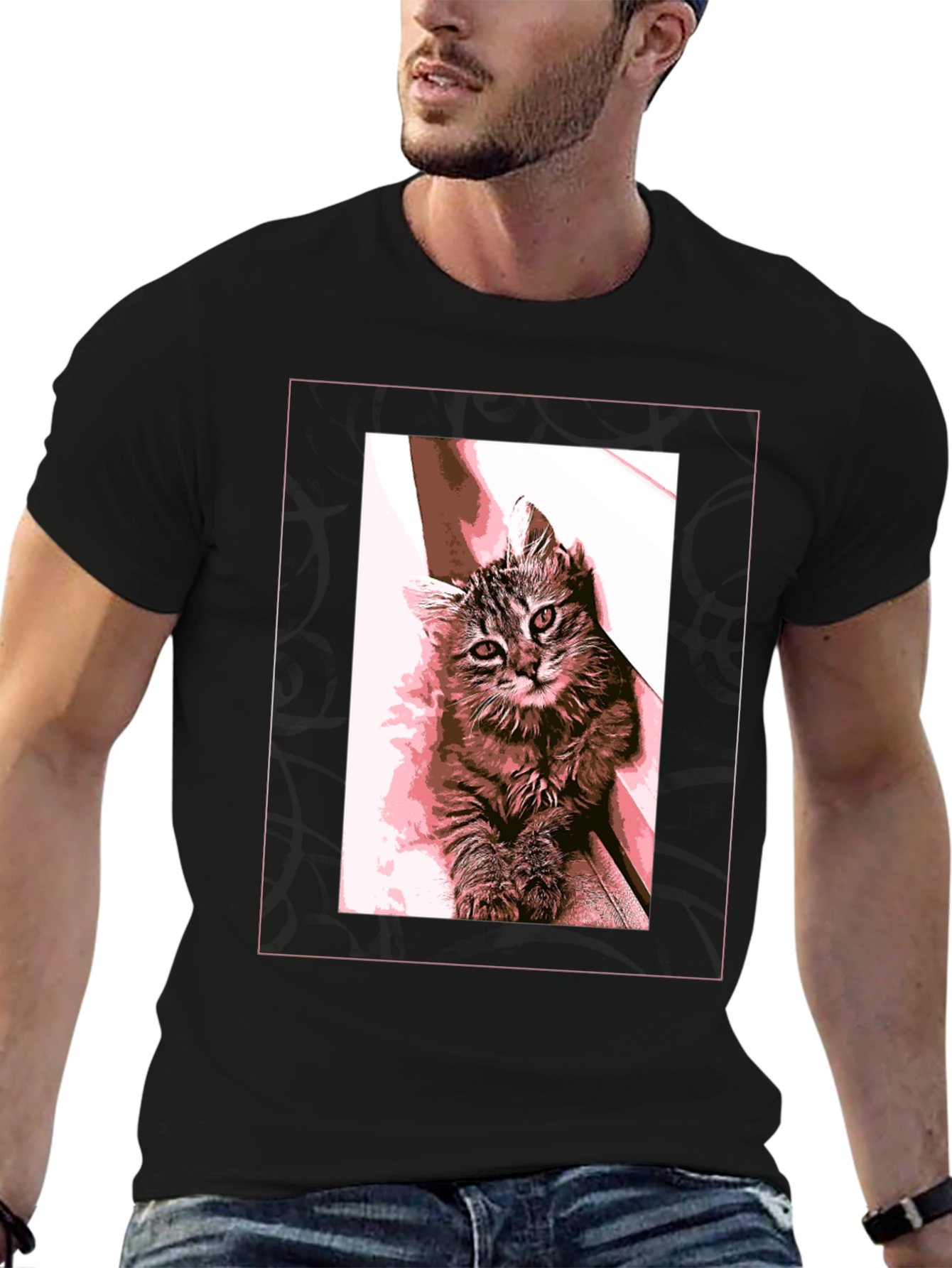 Cat Lover Graphic Tee - Unisex Black T-Shirt