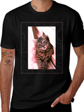 Cat Lover Graphic Tee - Unisex Black T-Shirt