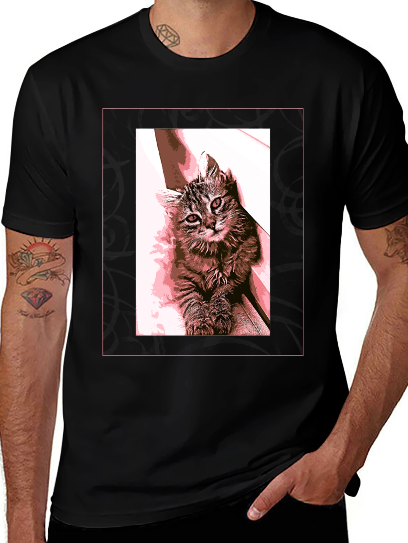 Cat Lover Graphic Tee - Unisex Black T-Shirt