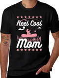 Reel Cool Mom T-Shirt Fishing Graphic Tee