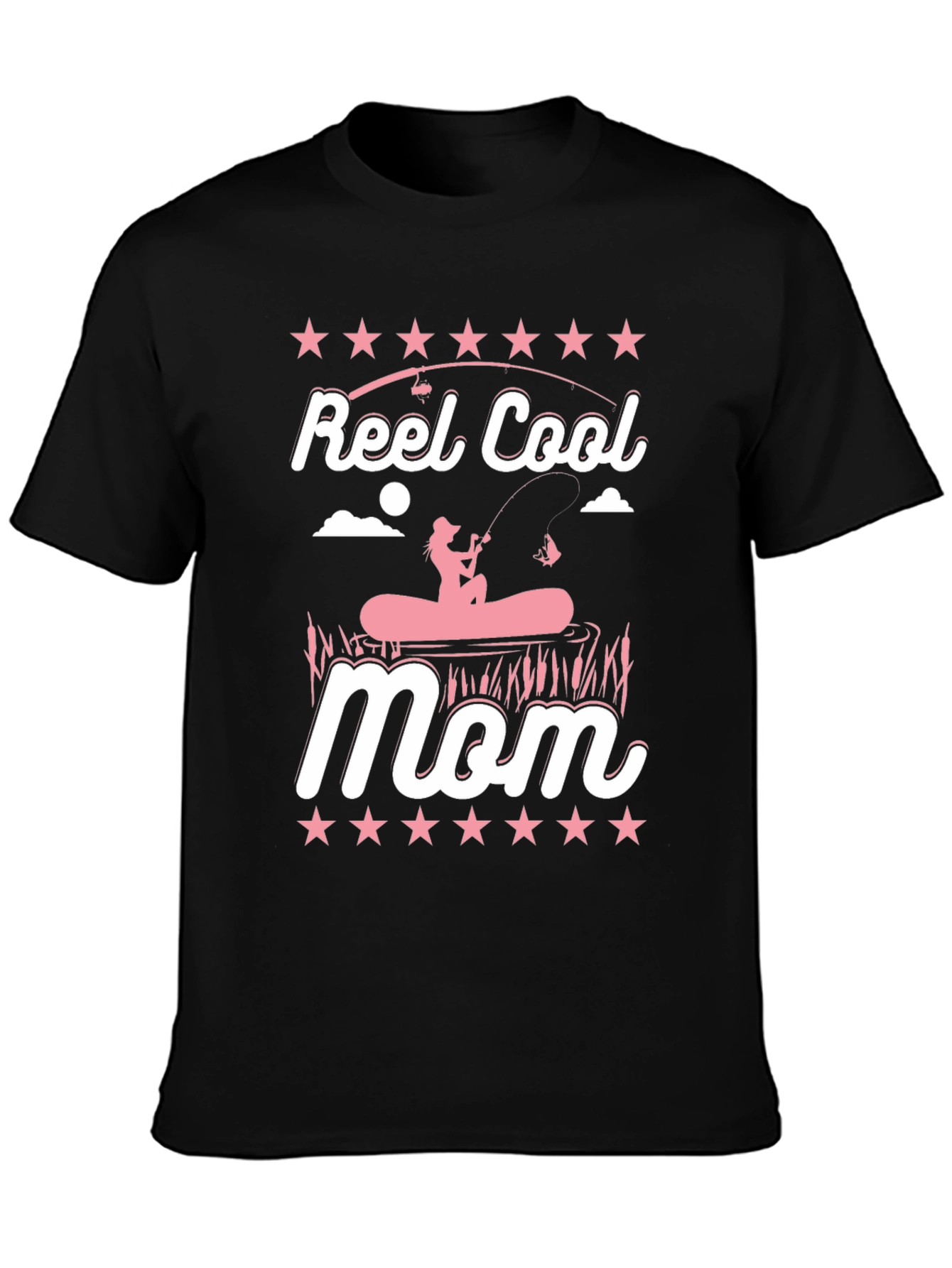 Reel Cool Mom T-Shirt Fishing Graphic Tee