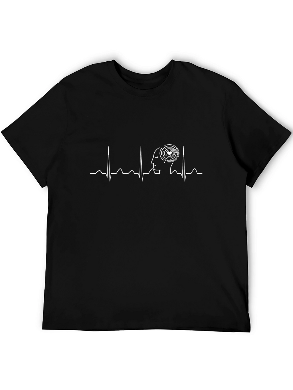 Heartbeat Mind Maze T-Shirt - Black