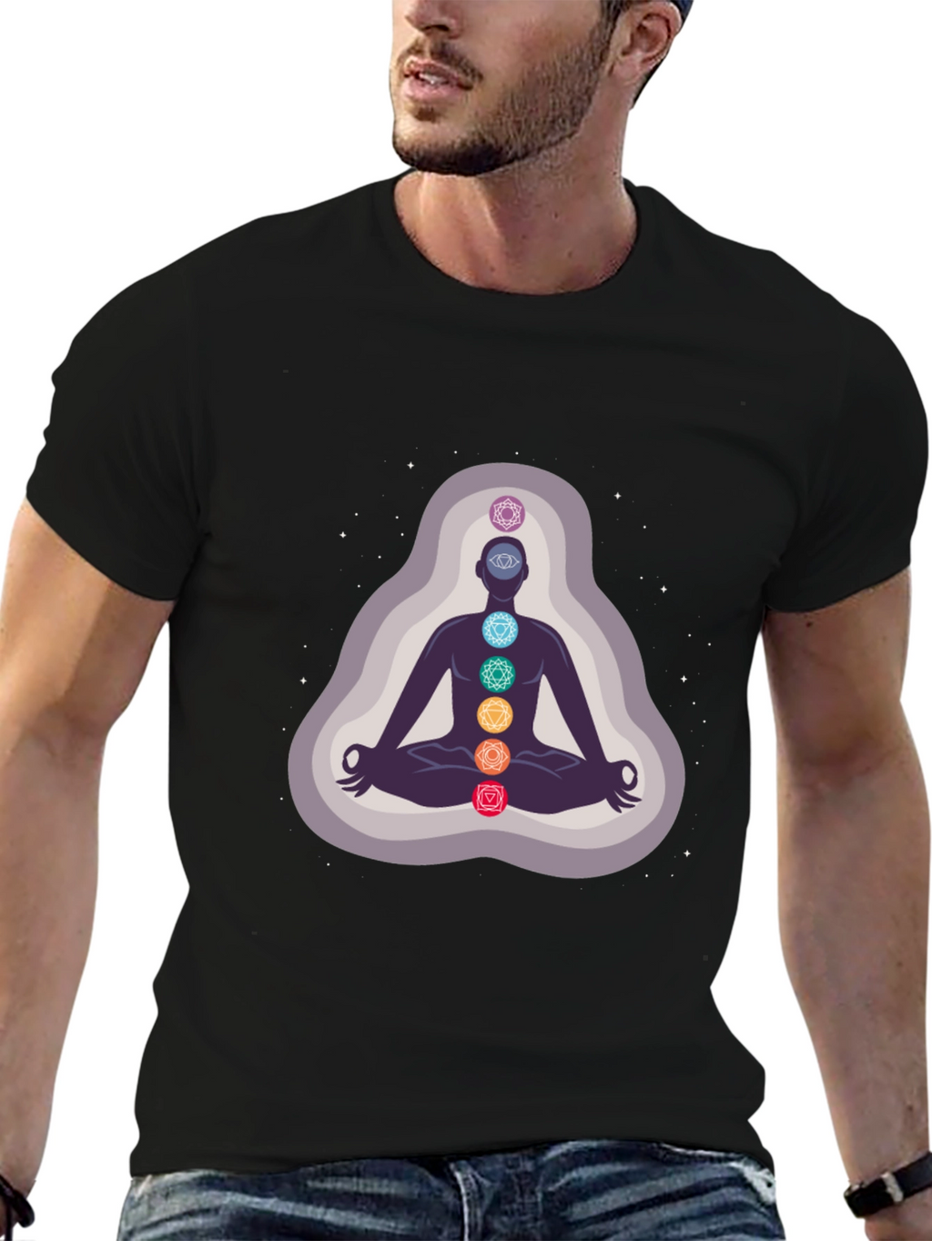 Chakra Meditation Graphic T-Shirt