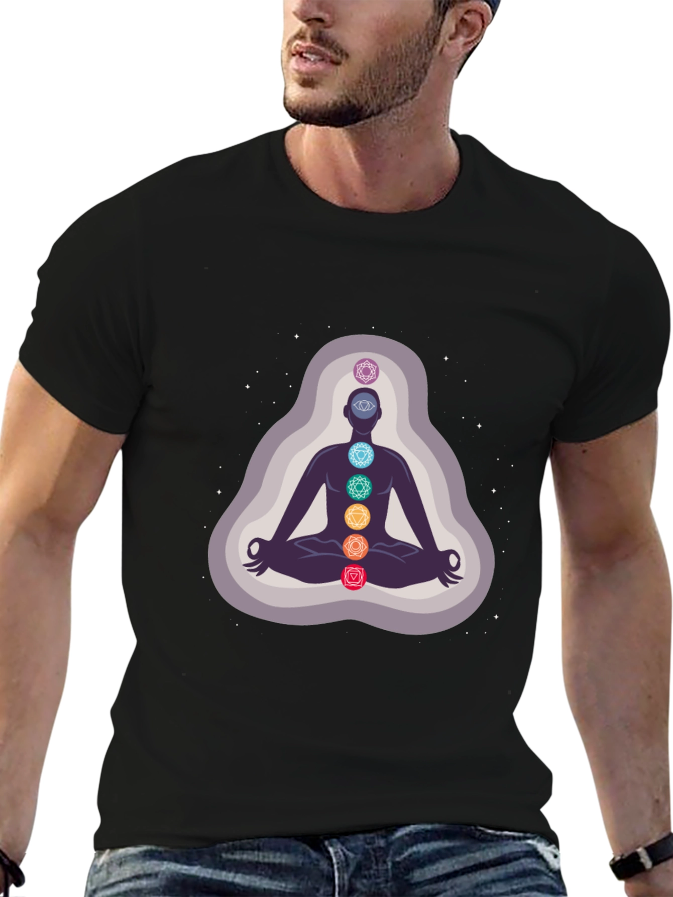 Chakra Meditation Graphic T-Shirt